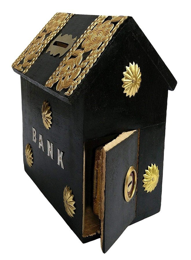 Giftoshopee Wooden Piggy Bank for Kids - Money Saving Box | Cute Coin Bank | Durable Wooden Money Bank for Boys & Girls | Gift Item for Kids - Image 1